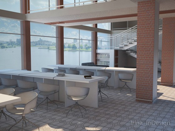 Интерьер библиотеки: 1